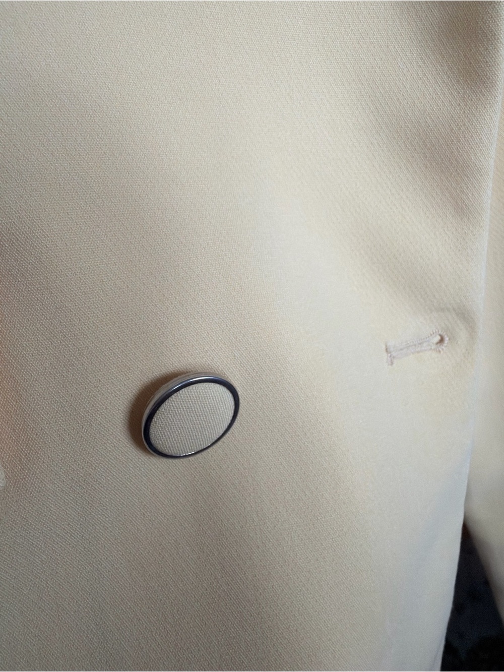 Zara Pastel Yellow Double-Breasted Blazer - Picture 3 of 5